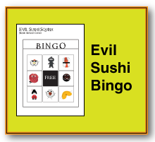 iPhone and Android Evil Sushi Bingo