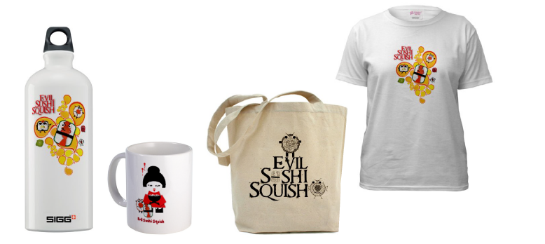 Evil Sushi Squish iPhone & Android phone app products